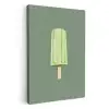 Groen - Waterijsje - Stokje - Illustratie KitchenYeah - Keuken - Canvas klein -3d