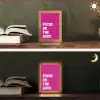 Focus on the good - Roze - Simple Light Box met kabel (Tafellamp) klein -sfeer3