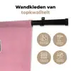 Mond - BLAH BLAH - Roze Wandkleed katoen klein -sfeer2