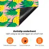 Ananas - Geel - Groen - Tropisch Inductie beschermer vinyl 3mm klein 276 -zzzzzzz-td-onderkant