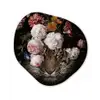 Bloemen - Jan Davidsz de Heem - Tijger - Schilderij - Stilleven - Oude meesters Wandcirkel Organisch Forex 3mm klein -3d