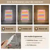 Getallen - Leren tellen voor kinderen - Getallenlijn - Cijfers - Roze - Eenhoorn Light Box met kabel (Wandlamp kind) klein -USP_lichtkleurNL