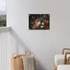 Stilleven met bloemen en een horloge - Schilderij van Abraham Mignon tuinposter los doek klein -sfeer8