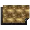 Palm - Waaier - Goud Inductie beschermer vinyl 3mm klein 276 -3d