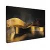 Zwart - Goud - Golven - Schaduw canvas 2cm klein -z3d