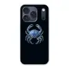 Krab - Delfts blauw - Dieren Telefoonhoesje iPhone 17 Pro klein -3d