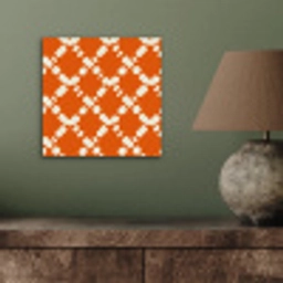 Oranje - Ruitpatroon - Wit aluminium wit klein 46 -sfeer2