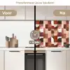 Geometrie - Modern - Retro keuken achterwand 2 middel 871 -voor-na2_NL