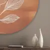 Bloem - Minimalistisch - Wit Akoestische PET Vilt - Rond klein -sfeer5_closeup