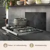 Beton - Robuust - Vintage - Rustiek - Grijs - Zwart keuken achterwand spatscherm klein -usp_NL