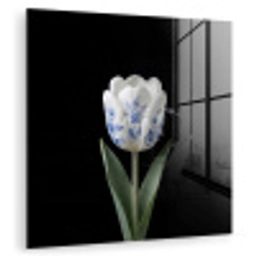 Tulp - Patroon - Blauw plexiglas 5mm klein -zzzproduct_nieuw