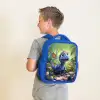 Donny Dino Kinderrugzak - Blauw middel -sfeer2