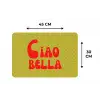 Ciao bella - Rood - Groen - Stippen Placemat vinyl groot -specs