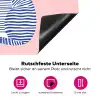 Kat - Illustratie - Minimalistisch - Roze Inductie beschermer vinyl 3mm middel -zzzzzzz-lf-onderkant