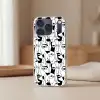 Lijnen - Gezichten - Zwart - Wit Telefoonhoesje iPhone 17 Pro klein 878 -sfeer2