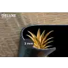 Ananas - Zwart - Goud - Luxe Placemat vinyl groot -closeup