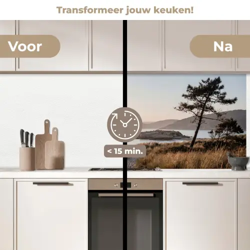 Landschap - Kust - Duinen keuken achterwand 2 middel -voor-na2_NL