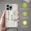 Zilver - Bestek - Hout Hoesje iPhone 16 Pro Max met koord klein -sfeer2_DE