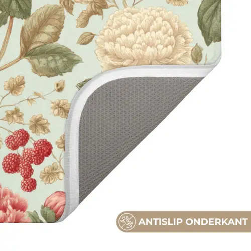 Klassiek - Botanisch - Veelkleurig WCmat klein 1009 -USP_AntislipNL