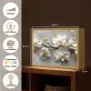 Bloemen - Orchidee - Abstract - Modern Light Box met batterij (Wandlamp) middel -USP_websiteoverzichtNL