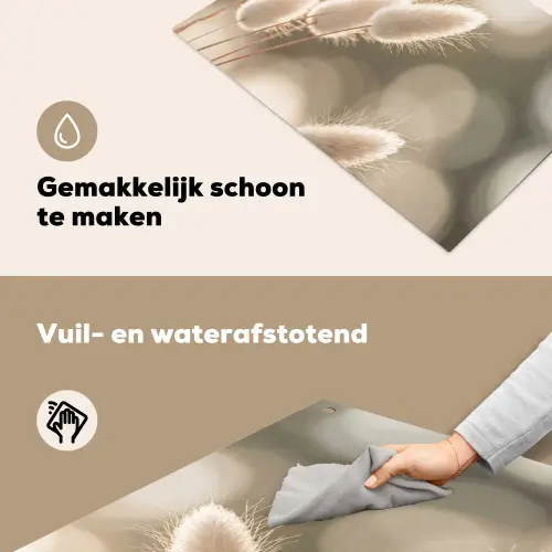 Hazestaartgras - Wit - Zonlicht Inductie beschemer met haakjes klein -ky-schoon-nl