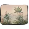 Tropisch landschap - palmbomen - Bloemen - Roze lucht laptophoes neopreen klein -zkaufland3dotto