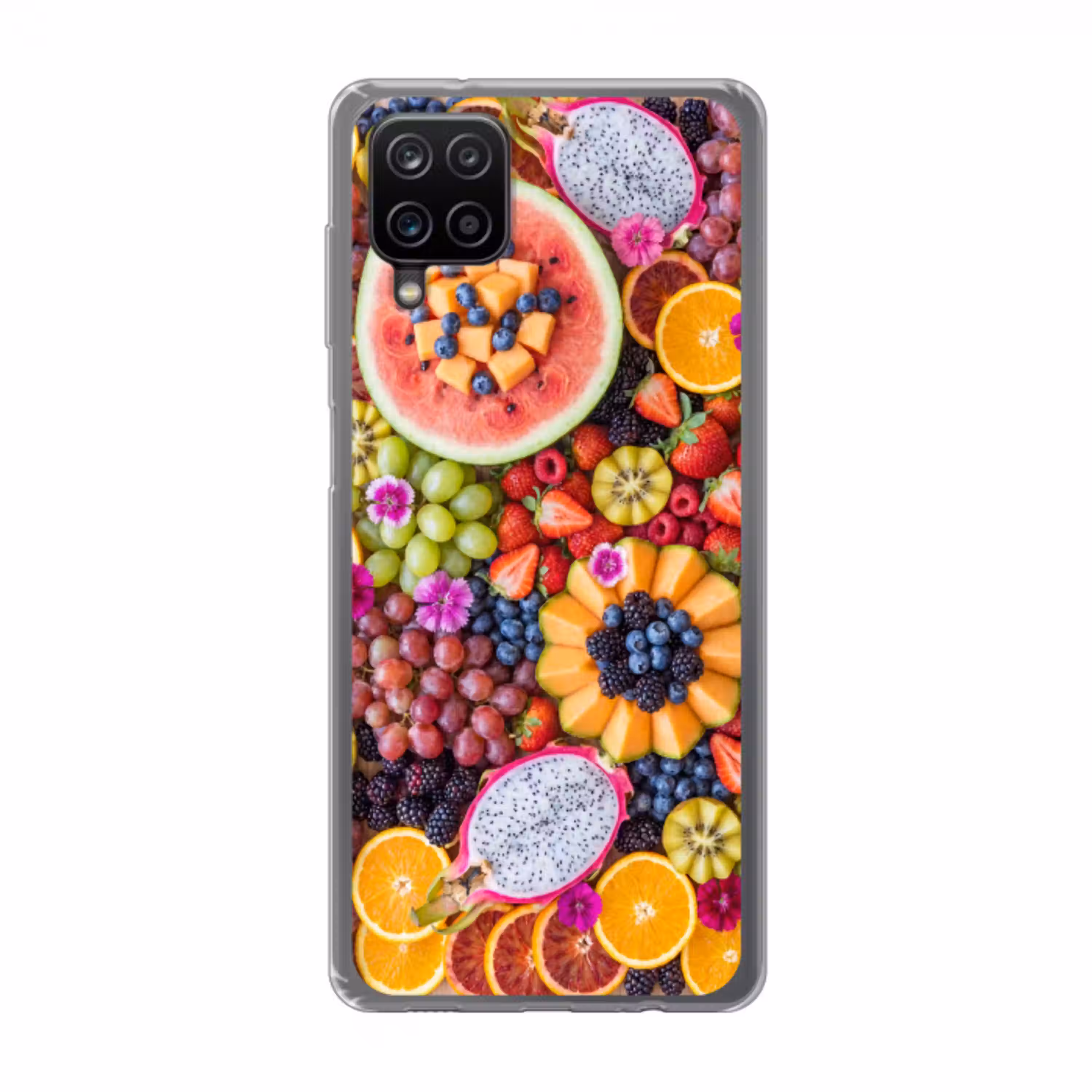 Fruit - Vers - Variatie - Eten - Kleurrijk Telefoonhoesje Samsung Galaxy A12 klein -3d