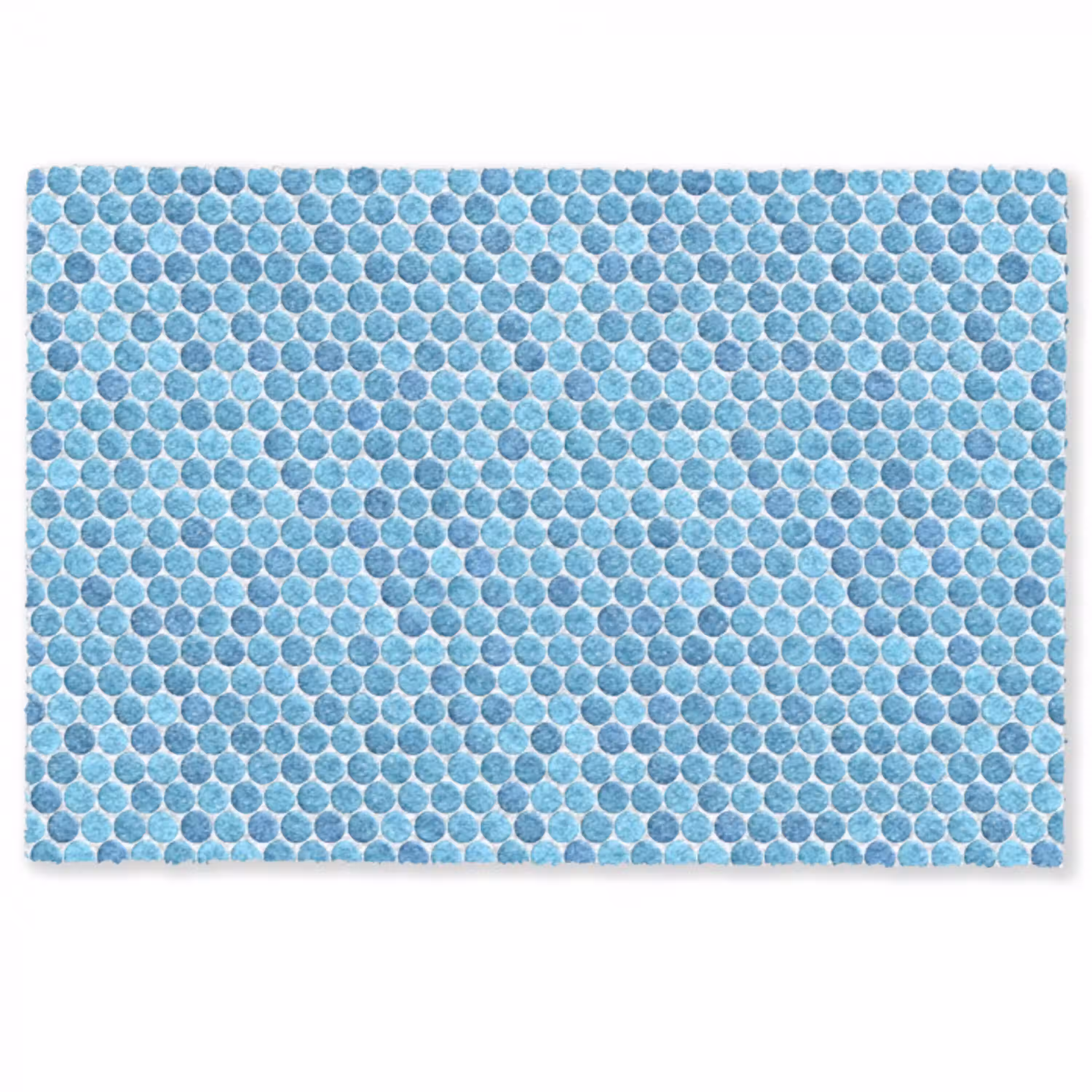 Penny - Mozaïek - Lichtblauw Deurmat klein 898 -zkaufland3d