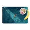 Vrouw - Water - Bikini - Oranje Placemat vinyl groot -zzzproduct_Kitchenyeah-website