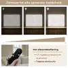 Lichtgrijs - Betonstructuur - Subtiel Light Box met batterij (Wandlamp) middel 907 -USP_dimbaarNL