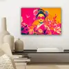 Vrouw - Zonnebril - Abstract - Oranje canvas 2cm klein -sfeer6