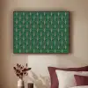 Patroon - Groen - Goud - Symmetrisch Textielframe zwart klein 947 -sfeer1