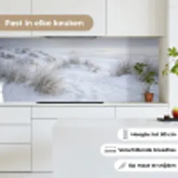 Duinen - Sneeuw - Strand - Winter - Serene keuken achterwand 2 middel -sfeer4_NL
