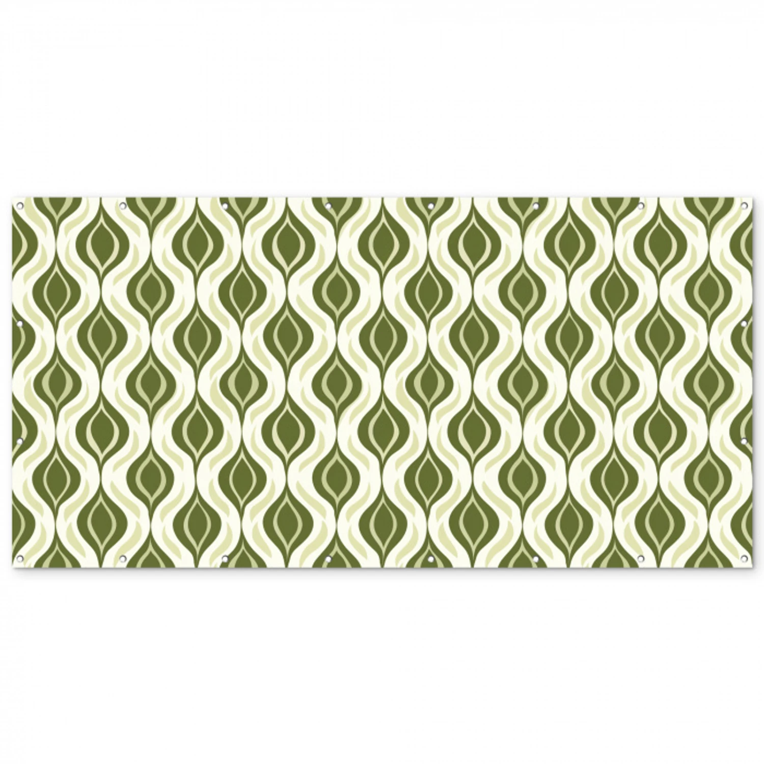 Patroon - Retro - Groen Balkonbeschermer Duitsland klein 596 -zz_3d