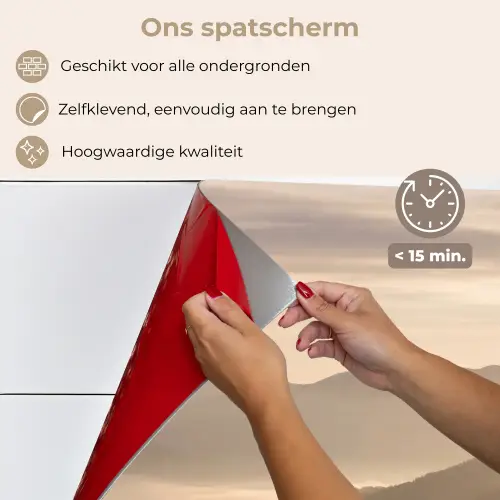 Bergen - Mist - Zonnestralen keuken achterwand spatscherm klein -spatscherm_NL