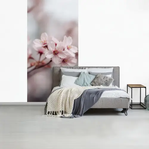 Bloesems - Meeldraden - Geel - Wazig fotobehang vinyl groot -slaapkamer
