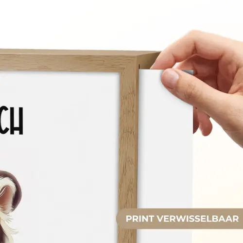 Tijger - Wees gelukkig - Quote - Dier Light Box met batterij (Wandlamp kind) middel -USP_websiteprintNL
