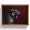 Tijger - Brult - Bordeaux Dienblad Rechthoek middel -z3d_shopping