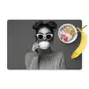 Vrouw - Koffie - Zwart - Wit Placemat vinyl groot -zzzproduct_Kitchenyeah-website