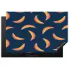 Banaan - Tropisch - Blauw - Patroon Inductie beschermer vinyl 3mm klein 276 -3d