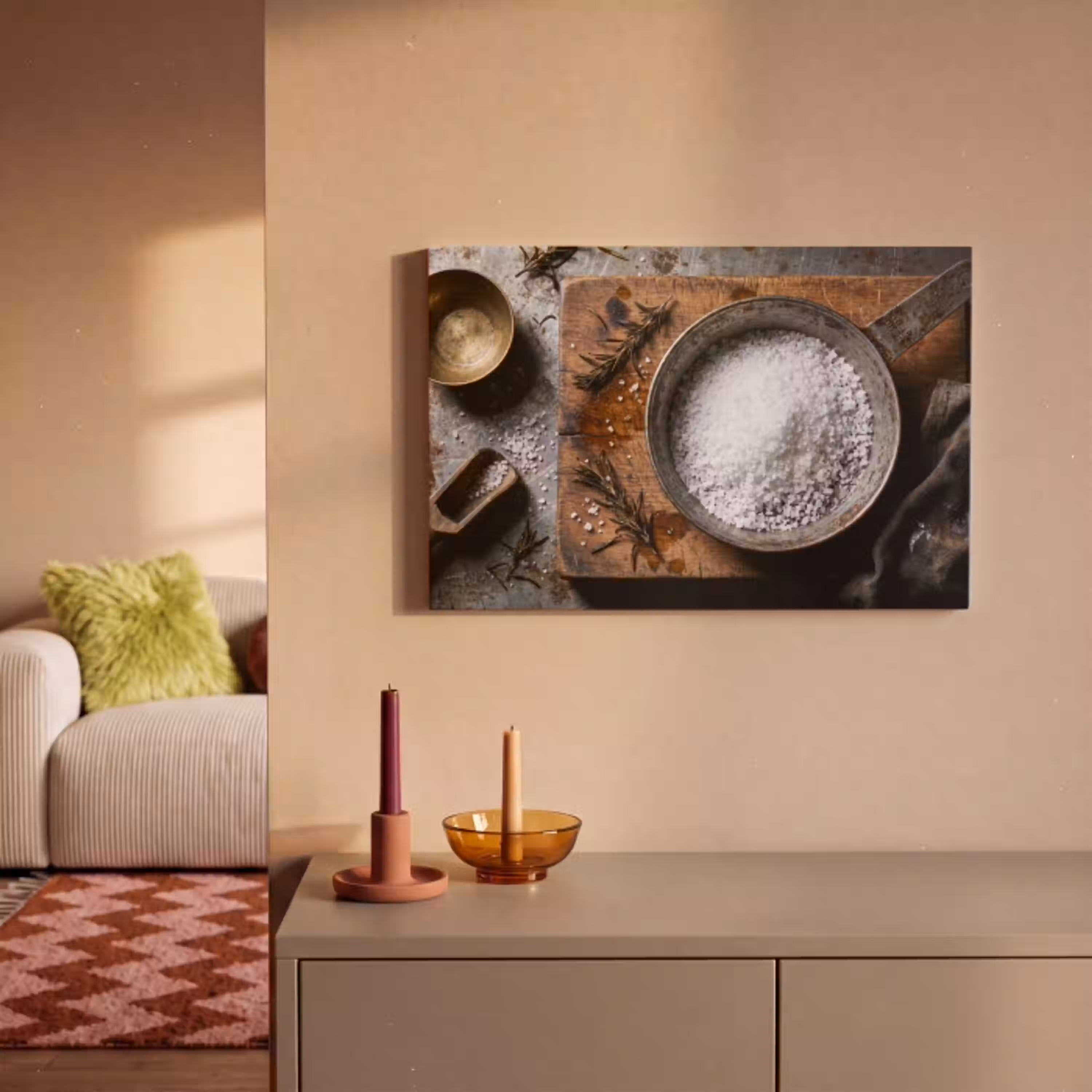 Zout - Keuken - Rustiek canvas 2cm klein -sfeer1