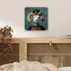 Geit - Hoorns - Kokskleding plexiglas 5mm klein -sfeer4