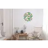 Inductie beschermer - Flamingo - Bladeren - Afdekplaat voor kookplaat - Tropisch Wandcirkel aluminium klein -woonkamer