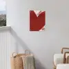 Loveyou - Rood - Hart tuinposter los doek klein -sfeer8