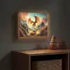 Draak - Auto - Bergen - Vuur Light Box met batterij (Wandlamp kind) middel -sfeer5_kind