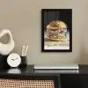 Delftsblauw - Goud - Burger fotolijst zwart zonder passe partout klein -sfeer1