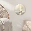 Zeilschip - Zee - Bewolkt Wandcirkel kunststof plaat 5mm dik klein -sfeer5