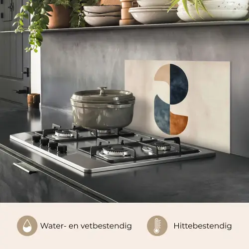 Cirkels - Abstract - Kleurrijk keuken achterwand spatscherm klein -usp_NL
