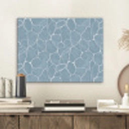 Organisch - Patroon - Blauw PET vilt klein 837 -sfeer1