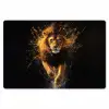 Leeuw - Zwart - Oranje - Verf Placemat vinyl groot -zzsfeer1_Kitchenyeah-website
